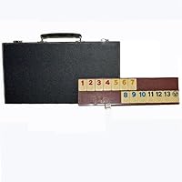 Wood Expressions Charcoal Grey Leatherette Rummy