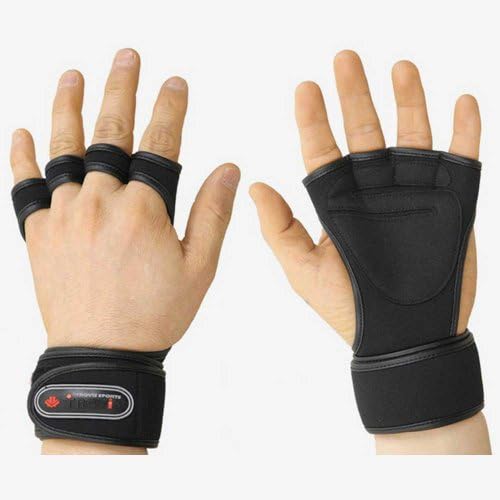 NEW Weight Lifting Gloves Fitness Gym Training Gloves Long Wrist Wrap Gloves