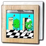 Lettuce Go To A Restroom - 6 Inch Tile Napkin Holder