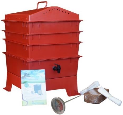 Vermihut Worm Compost Bin with Free Thermometer by VermiHut