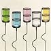 Outdoor Garden Stake Votive Candle Holders - Set of 5 Assorted Colors