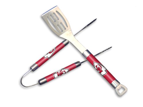 NFL Kansas City Chiefs Barbeque Tongs and Spatula Set