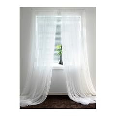 IKEA Gardinenschal "LILL" 2-er Set Gardine Fensterschal je 300x280cm
