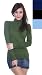 American Apparel Women's Baby Rib Long Sleeve Turtleneck T-shirt