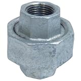 ユニオン 可鍛鋳鉄製管継手 (白) (3/8B)×37L U