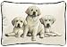 Fiddler's Elbow Yellow Labrador Lab Puppies Leslie Anderson Designer Decorative Dog Pillow