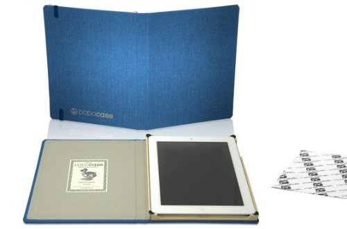 DODOcase Essentials Tahoe - mit Kameraloch - für iPad3 und iPad2 - Edition: monte costello Farbe: Blau