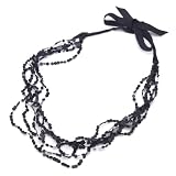 Black Sequin Necklace