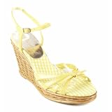 ETIENNE AIGNER Invite New Platforms Wedges Shoes Yellow Ladies by Etienne Aigner
