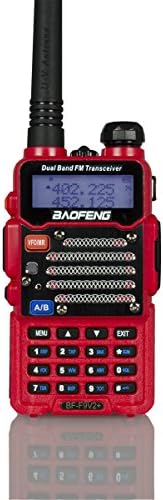 Baofeng Red BF-F9 V2+ HP 8Watt Tri-Power (1/4/8w) (USA Warranty) Dual-Band 136-174/400-520 MHz FM Ham Two-way Radio Transceiver
