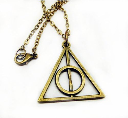 Made in USA N-0119 Harry Potter Deathly Hallow Trendy Necklace