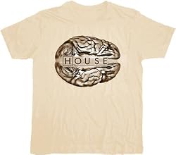 House M.D. Brain Logo Cream T-shirt Tee