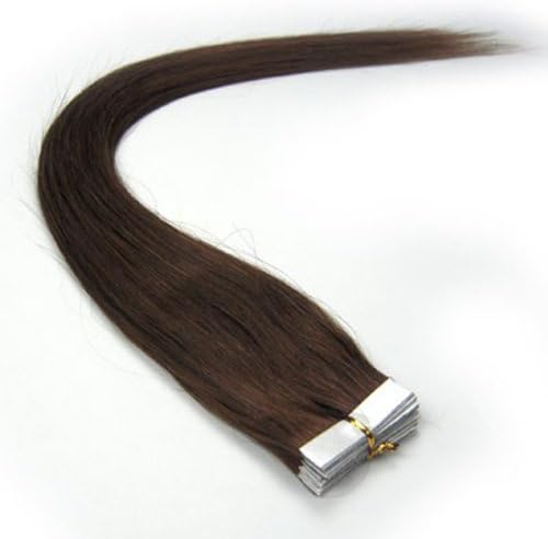 20 Pcs 18" inches 80g Remy Seamless Tape Skin weft Human Hair Extensions Color # 4 Medium Brown
