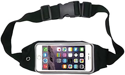 Running Belt Waist Pack,Dotopwhj Outdoor Workouts Lycra Sweatproof Sport Pouch with Zippered Pockets for 4.7"