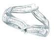 14K White Gold 1/3 ct. Diamond Ring Guard