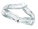 14K White Gold 1/3 ct. Diamond Ring Guard