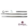 Corasol Sonnensegel Stahlmast-Set (Mast, Pfosten) 2,5m hoch, f�r Sonnensegel
