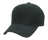 Plain Fitted Hat - Black
