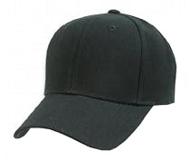 Plain Fitted Hat - Black