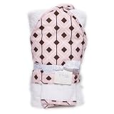 Bask Home Hooded Towel & Washcloth Set - Diamond Pink