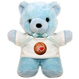 Teddy Bear Blue I Love Basketball