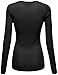 FPT Womens Long Sleeve Crewneck Thermal Henley T-Shirt