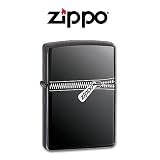 Zippo Lighter Zipper, Black Ice
