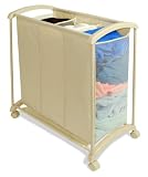 Pro-Mart 3-Compartment Rolling Laundry Sorter