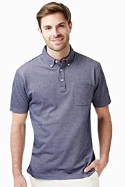 Button-Down Collar Polo Shirt