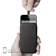 elago Slim Glide Genuine Leather I Case for Apple iPhone 4/4S - Black