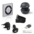 LAVA Ultimate Starter Pack for iPod Shuffle 4th Generation includes Case, Sports Armband, Home Charger, Car Charger and Mini Speaker