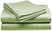 Full Size Sage 300 Thread Count 100% Cotton Sateen Dobby Stripe Sheet Set