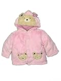Baby Essentials Baby-boys Newborn Plush Jacket Set, Pink, 3-6 Months