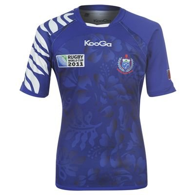 KooGa Samoa Rugby World Cup Home Shirt 2011 Blue/White Extra Lge KooGa Samoa Rugby World Cup Home Shirt 2011 Blue/White Extra Lge
