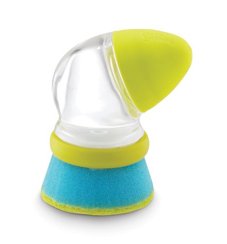 Chef'n 401-105-004 CleanGenuity Sudster Handheld Scrubber with Soap Dispenser, Avocado