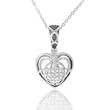 Sterling Silver Celtic Bird of Peace Heart Filigree Pendant, 18.5 416n7rwuGaL. SL160 Sterling Silver Celtic Bird of Peace Heart Filigree Pendant, 18.5