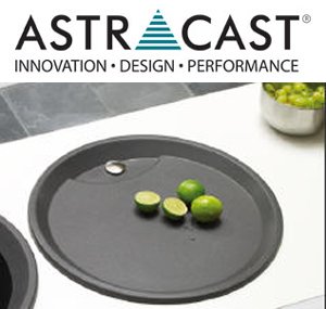 Astracast Vortex Kitchen Drainer Black Composite ROK Granite