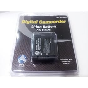 New Panasonic / Hitachi Extended Life Digital Camcorder Li-ion Battery 7.2 640mAh