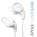 Apekx Wireless 4.1 Bluetooth Stereo Sweatproof In-Ear Lightweight Headphones, Earbuds, Earphones, Headset for Sports / Running / Jogging / Gym with Mic (008 White)