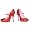 - Ruby Glitter Red Adult Shoes - 10.0