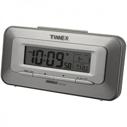 T020s Desktop Alarm Clock Wtih Calendar Display (silver)