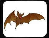 Mouse Pad with bat, brown, flying, rodent, vampire