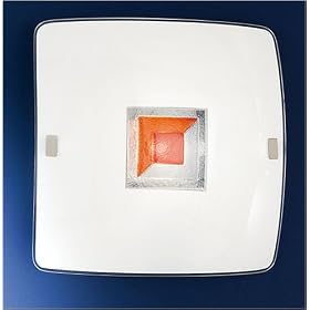 Eglo 88535A Input, Red, 2-Light Wall Ceiling Light Fixture by Eglo