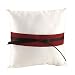Jean M. Ring Bearer Pillow - Merlot/ Black/ Cream