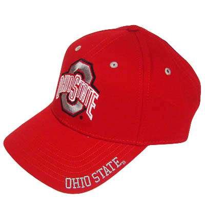 NCAA OHIO STATE BUCKEYES RED GREY BASEBALL CAP HAT