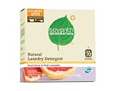 Seventh Generation Powder Laundry Concentrated, Real Citrus and Wild Lavender, 112-Ounce
