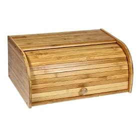 Buy Vintage-traditional Bamboo Rolltop Bread Box by HDS