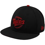 MLB New Era Minnesota Twins Black Tonal Pop 59FIFTY Fitted Hat (7 3/8)