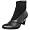 Black Suede/Black Leather