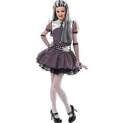 Monster High Frankie Stein Costume Girls Medium 8 - 10